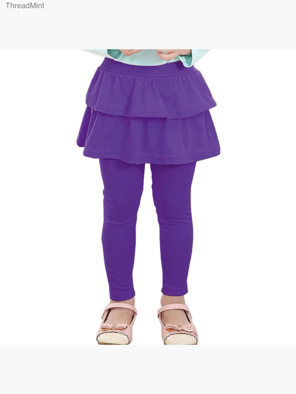 Girls School Uniform Pants Skirt Attached Leggings 2T-14Y - Picture 4 of 6